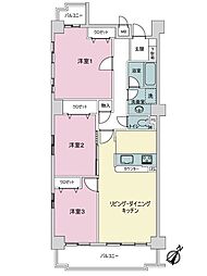 シーアイマンション京命 3LDKの間取図画像
