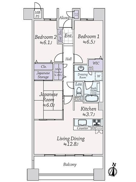 間取りを拡大表示