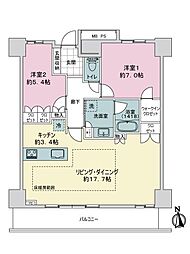 間取図画像 2LDK