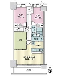 シャルマンコーポ大垣駅前 3LDKの間取図画像