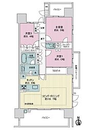 バンベール岐阜ザ・タワー 3LDKの間取図画像