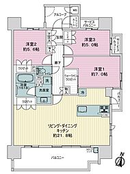 プレミアシティ岐阜レジデンス 3LDKの間取図画像