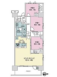 間取図画像 3LDK