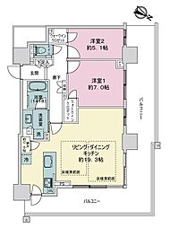 間取図画像 2LDK