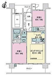 間取図画像 2LDK