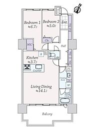 間取図画像 2LDK