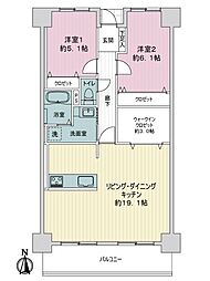 間取図画像 2LDK