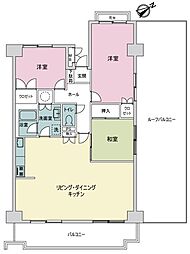 労住協第20ビル京極マンション 3LDKの間取図画像