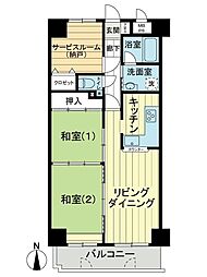 間取図画像 2SLDK