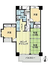 サーパス空港通 4LDKの間取図画像