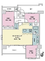 間取図画像 3LDK