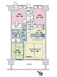 ポレスターステーションシティ金沢 3LDKの間取図画像