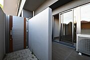 　専用テラス。リビングでは開放感が楽しめます。