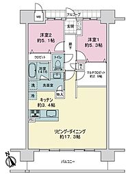 間取図画像 2LDK