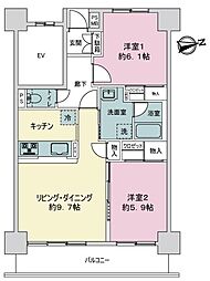 間取図画像 2LDK