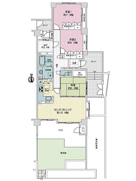 間取りを拡大表示