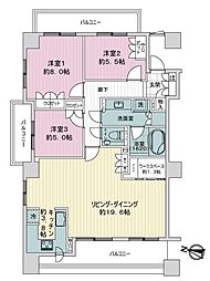 間取図画像 3LDK
