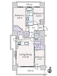 間取図画像 3LDK
