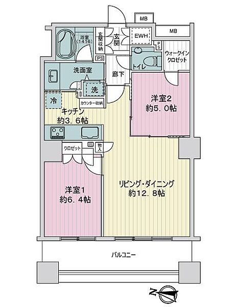 間取りを拡大表示