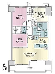 間取図画像 2SLDK