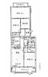 間取図画像 3SLDK