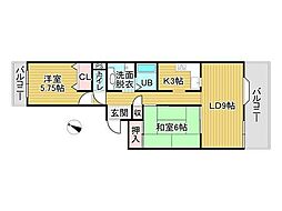 間取図画像 2LDK