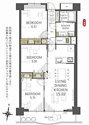 間取図画像 3LDK