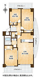 メゾン浜松高台 3LDKの間取図画像
