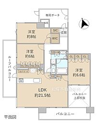 一条レジデンス西伊場 3LDKの間取図画像