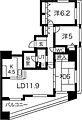 コスモ唐人町パークビュー8階16.0万円
