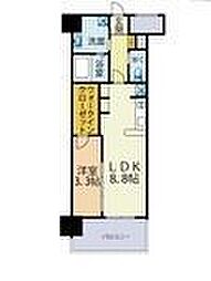 ブレス唐人町駅前 1LDKの間取図画像