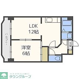 ルエメゾンロワールユニバーシティ 1LDKの間取図画像