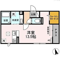 アベニュー263 ワンルームの間取図画像