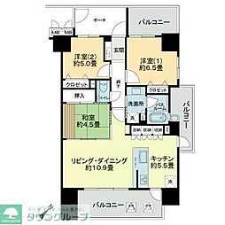 サーパス赤坂マスターズビュー 3階/-
