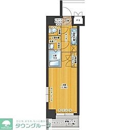 アクタス桜坂レノア 1Kの間取図画像