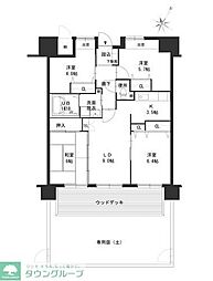 クラシオン荒江 4LDKの間取図画像