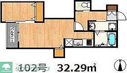 Smileax藤崎南 1LDKの間取図画像
