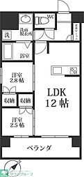 MODERNPALAZZO六本松Station 2LDKの間取図画像