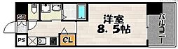 ウインステージ平尾 1Kの間取図画像