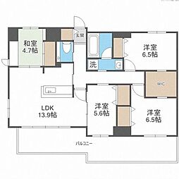 BPRレジデンス高宮 4LDKの間取図画像