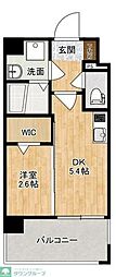 モダンパラッツォ天神プレシャス 1DKの間取図画像