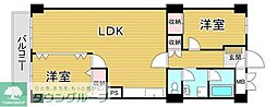 日商岩井今泉マンション 1LDKの間取図画像