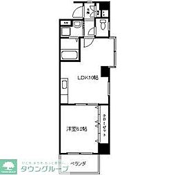 プラス・ド平和 1LDKの間取図画像