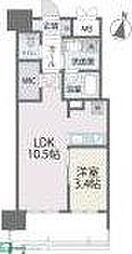 RJRプレシア百年橋 1LDKの間取図画像