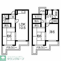高宮多賀ハイツ 3LDKの間取図画像