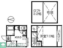 ステラポラリス愛宕 1Kの間取図画像