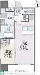 サニークレスト大濠公園 1LDKの間取図画像