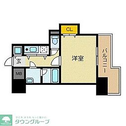 ビジネス・ワン天神 1Kの間取図画像