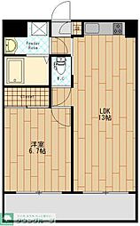 ビバーン平尾駅前 1LDKの間取図画像