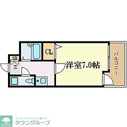 エステート・モア天神DUO 1Kの間取図画像